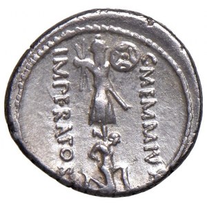 Memmia - Caius Memmius - Denario (56 a.C.) Testa di Cerere a...