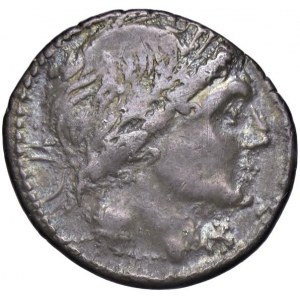 Memmia - L. Memmius - Denario (109-108 a.C.) Testa di Apollo...