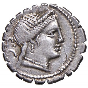 Naevia - C. Naevius Balbus - denár (79 pred n. l.) Hlava Vene...