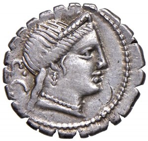 Naevia - C. Naevius Balbus - Denarius (79 B.C.) Head of Vene...