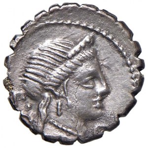 Naevia - C. Naevius Balbus - Denario (79 a.C.) Testa di Vene...