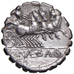 Naevia - C. Naevius Balbus - Denario (79 a.C.) Testa di Vene...