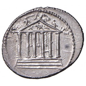 Petillia - Petillius Capitolinus - Denario (43 a.C.) Tempio ...