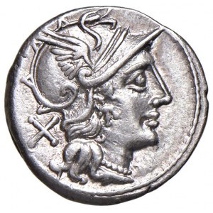 Pinaria - Pinarius Natta - Denario (149 a.C.) Testa di Roma ...