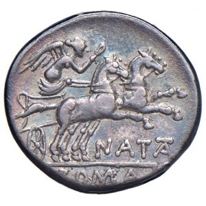 Pinaria - Pinarius Natta - Denario (149 a.C.) Testa di Roma ...