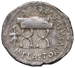 Plaetoria - M. Plaetorius M. f. Cestianus - Denarius (67 B.C....