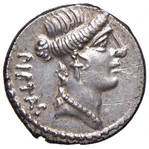 Postumia - D. Postumius Albinus Bruti f. - Denario (48 a.C.)...