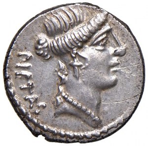 Postumia - D. Postumius Albinus Bruti f. - Denarius (48 B.C.)...
