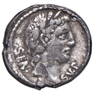 Sulpicia - Servius Sulpicius (51 a.C.) Testa di Apollo con c...
