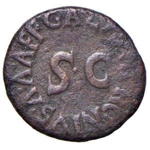 Augustus (27 pred n. l. - 14 n. l.) Kvadrant - Oltár - R/ SC v kamere...