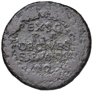 Claudius (41-54) Sestertius - Laureate head right - R/ Inscription...
