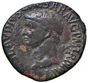Claudius (41-54) Axis - Head to s. - R/ the standing Liberty of ...