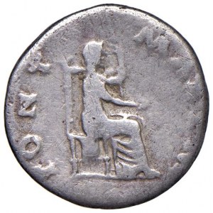 Vitellio (69) Denario - Testa laureata a d. - R/ Vesta sedut...