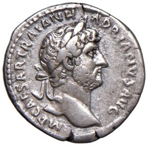 Hadrian (117-138) Denarius - Laureate head r. - R/ Rome se...