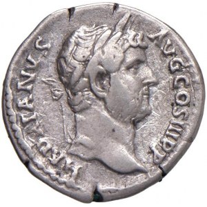 Adriano (117-138) Denario - Busto laureato e drappeggiato a ...