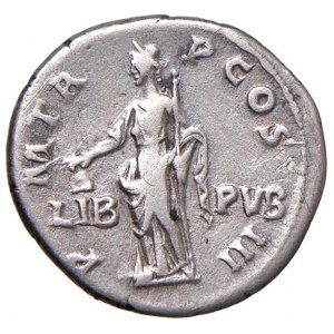 Adriano (117-138) Denario - Testa laureata a d., con un legg...