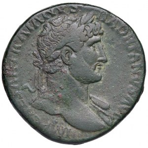 Adriano (117-138) Sesterzio - Busto laureato a d. - R/ La Fe...