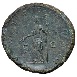 Hadrian (117-138) Sesterz - Laureatbüste r. - R/ Cerer...