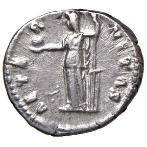 Faustina I (moglie di Antonino Pio) Denario - Busto drappegg...