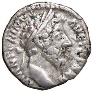 Marco Aurelio (161-180) Denario - Testa laureata a d. - R/ V...