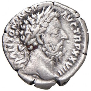 Marco Aurelio (161-180) Denario - Busto laureato a d. - R/ L...
