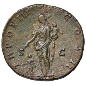 Marco Aurelio (161-180) Sesterzio - Busto drappeggiato a d. ...