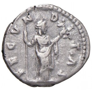 Faustina II (moglie di Marco Aurelio) Denario - Busto drappe...