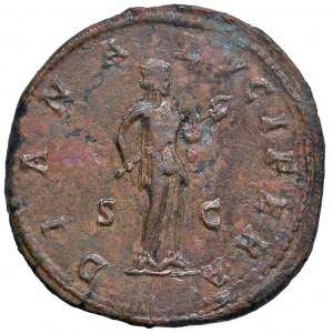 Faustina II (moglie di Marco Aurelio) Sesterzio - Busto a d....