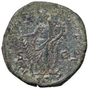Faustina II (Ehefrau von Marcus Aurelius) Sesterz - Büste bei d....