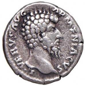 Lucio Vero (161-169) Denario - Testa laureata a d. - R/ Mart...