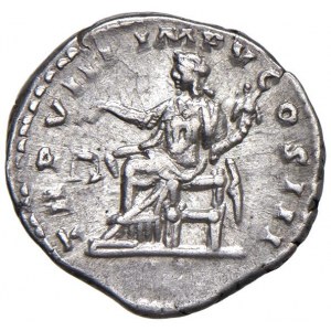 Lucio Vero (161-169) Denario - Testa laureata a d. - R/ Aequ...