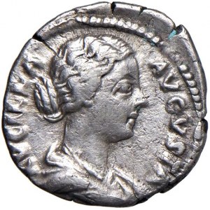Lucilla (moglie di Lucio Vero) Denario - Busto drappeggiato ...