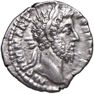 Commodo (180-192) Denario - Testa laureata a d. - R/ Ilarità...