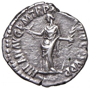 Commodo (180-192) Denario - Testa laureata a d. - R/ Ilarità...