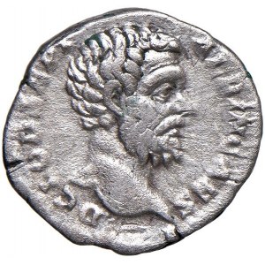 Clodius Albinus (193-197) Denar - Büste rechts - R/ Aesculapius ...