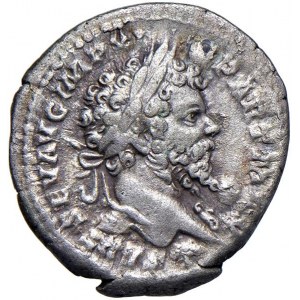 Settimio Severo (193-211) Denario - Testa laureata a d. - R/...