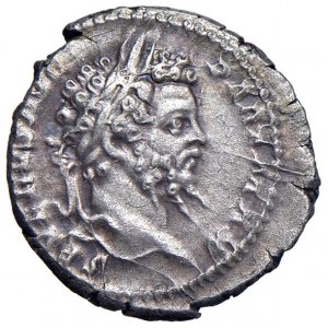 Settimio Severo (193-211) Denario - Testa laureata a d. - R/...