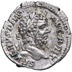 Settimio Severo (193-211) Denario - Testa laureata a d. - R/...