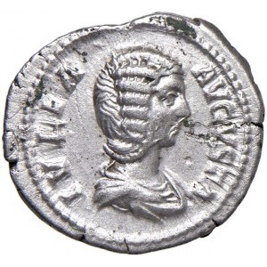 Giulia Domna (moglie di Settimio Severo) Denario - Busto dra...