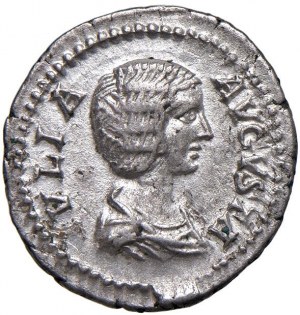 Julia Domna (wife of Septimius Severus) Denarius - Bust dra...