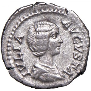 Giulia Domna (moglie di Settimio Severo) Denario - Busto dra...