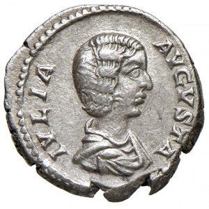 Giulia Domna (moglie di Settimio Severo) Denario - Busto a d...