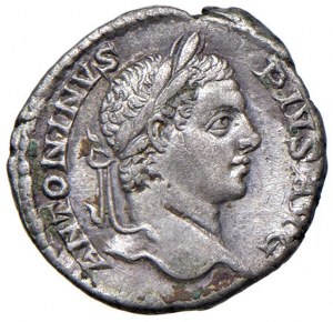 Caracalla (211-217) Denarius - Laureate and draped bust ...