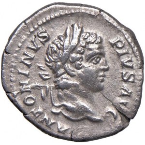 Caracalla (211-217) Denario - Testa laureata a d. - R/ Marte...