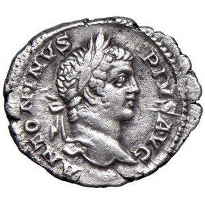 Caracalla (211-217) Denario - Testa laureata a d. - R/ Carac...