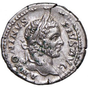 Caracalla (211-217) Denario - Testa laureata a d. - R/ Conco...