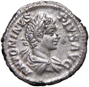 Caracalla (211-217) Denarius - Laureate and draped bust ...