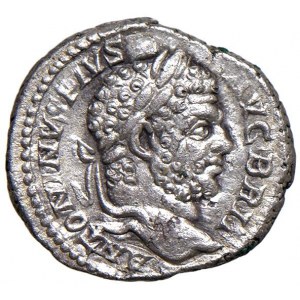 Caracalla (211-217) Denario - Testa laureata a d. - R/ Marte...