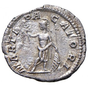 Caracalla (211-217) Denario - Testa laureata a d. - R/ Marte...