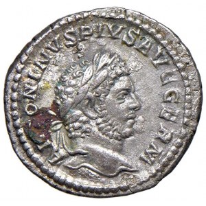 Caracalla (211-217) Denario - Testa laureata a d. - R/ Giove...